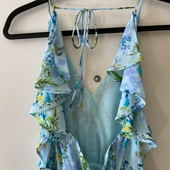 Adelyn Rae Floral Ruffle Back Midi Dress - Picture 9 of 13